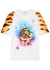 White tiger-print cotton T-shirt - Stella McCartney