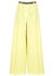Yellow wide-leg wool trousers - Stella McCartney
