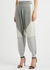 Grey panelled wool sweatpants - Stella McCartney