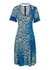 Tonal blue printed mini dress - Stella McCartney