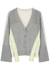 Grey logo-trimmed wool cardigan - Stella McCartney