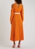 Bright orange cut-out midi dress - Stella McCartney