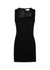 Black cotton-blend mini dress - Giuseppe di Morabito
