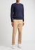 Navy cable-knit wool-blend jumper - Polo Ralph Lauren