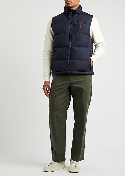Polo Ralph Lauren Navy quilted shell gilet - Harvey Nichols