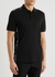 Parlay black piqué cotton polo shirt - BOSS