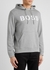 Wetry grey hooded cotton sweatshirt - BOSS