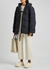 Navy quilted hooded shell coat - Jil Sander