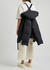 Navy quilted hooded shell coat - Jil Sander