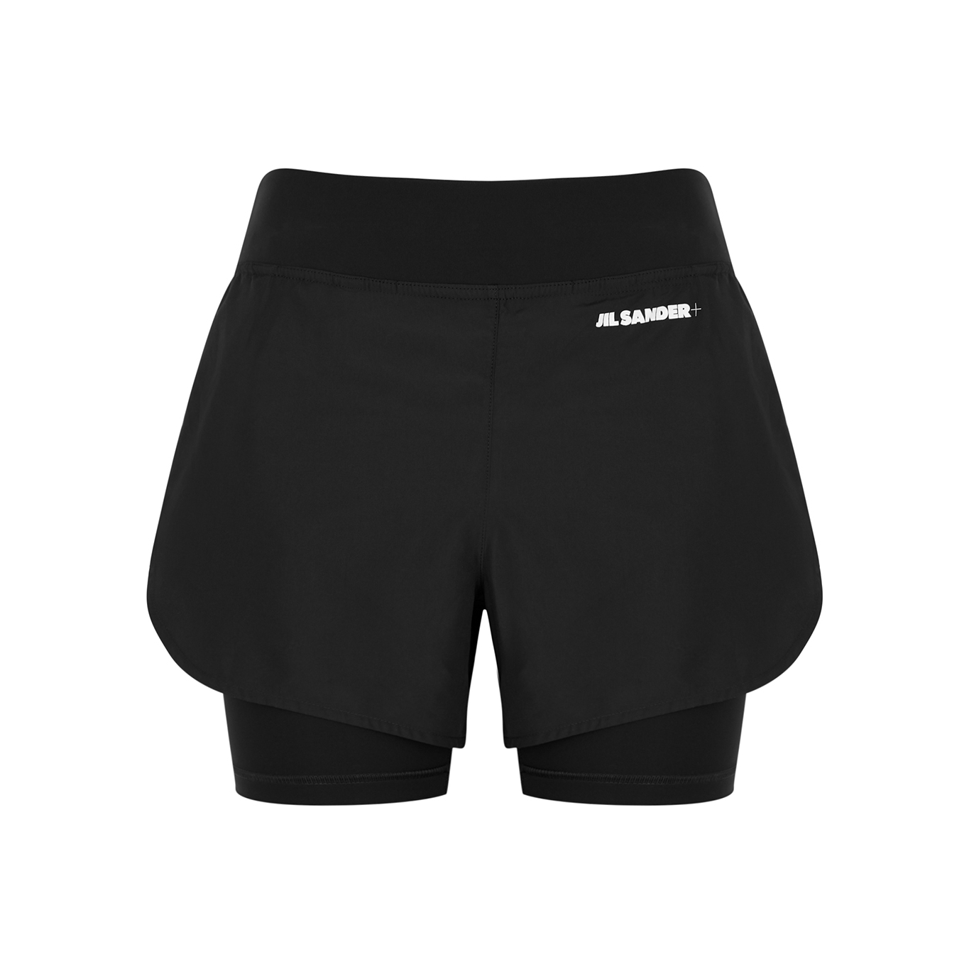 Jil Sander Black Logo Shell Shorts - M