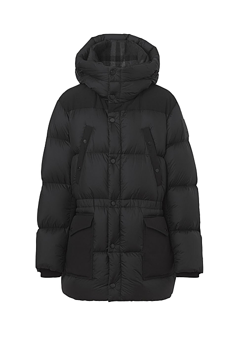 Burberry Logo applique nylon puffer coat - Harvey Nichols