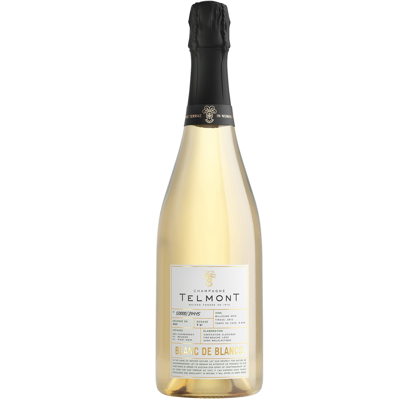 Champagne Telmont Blanc De Blancs Extra Brut Vintage Champagne 2012 Sparkling Wine