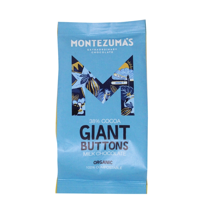 Montezuma's Organic Milk Chocolate Giant Buttons Bag 180g