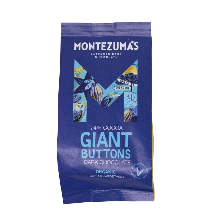 Montezuma's Organic Dark Chocolate Giant Buttons Bag 180g
