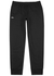 Black cotton-blend sweatpants - Lacoste
