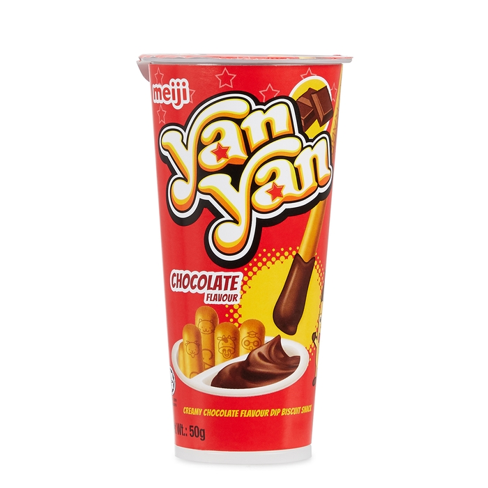 Meiji Yan Yan Chocolate Flavoured Dip Biscuit Snack 50g