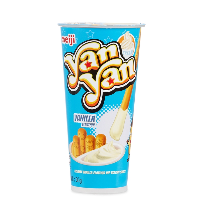 Meiji Yan Yan Vanilla Flavoured Dip Biscuit Snack 50g