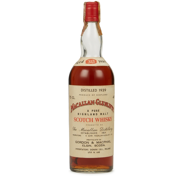 Macallan Gordon & MacPhail 30 Year Old 1939 Donini Import Single Malt Scotch Whisky