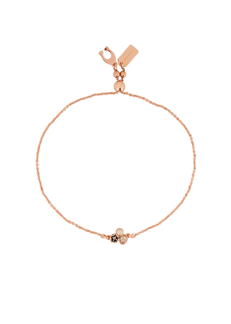 Mini Tea Rose crystal-embellished bracelet