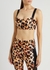 Game Changer leopard-print stretch-jersey bra top - P.E Nation