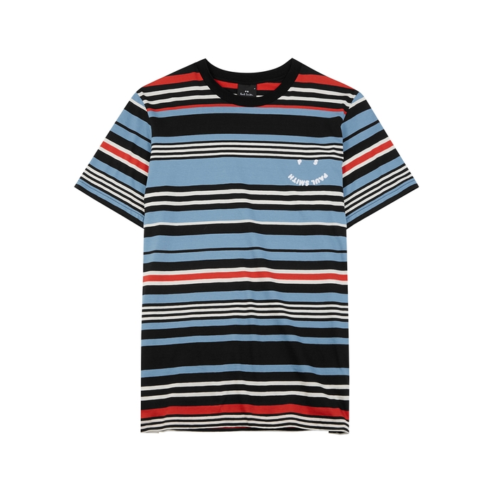 PS Paul Smith Happy Striped Cotton T-shirt