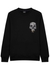 Black skull-print cotton sweatshirt - PS Paul Smith