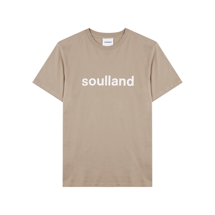 Soulland Chuck Taupe Cotton T-shirt