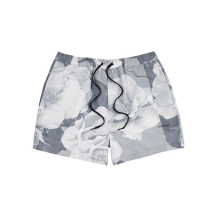 Soulland William Printed Shell Shorts