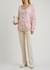 Canggu pink checked cashmere cardigan - CRUSH CASHMERE