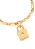 Lock And Spade gold-tone chain bracelet - Kate Spade New York