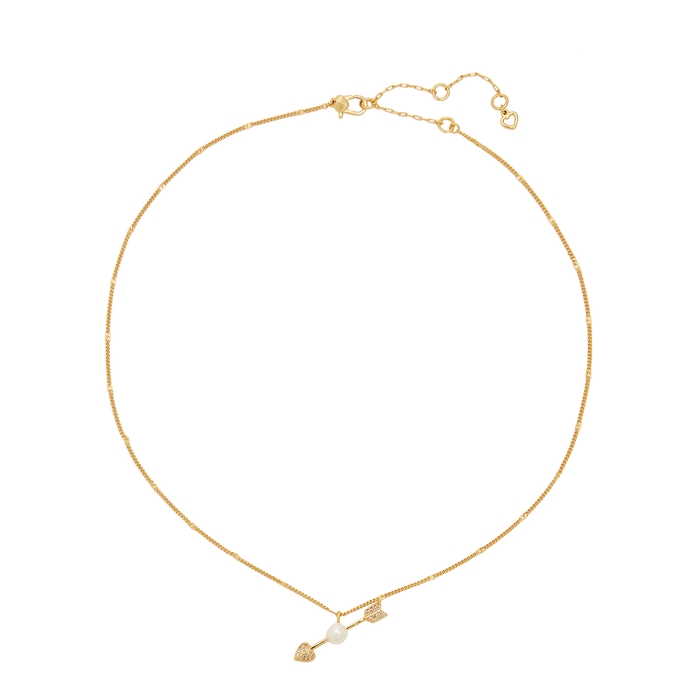 Kate Spade New York Arrow Embellished Gold-tone Necklace
