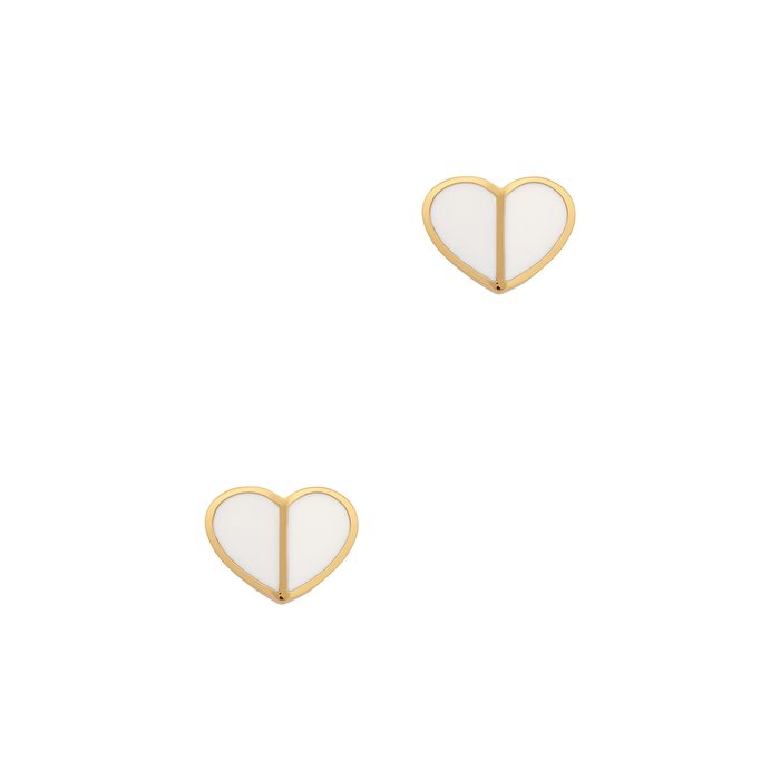 Kate Spade New York Heritage Enamelled Gold-tone Stud Earrings