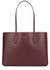 All Day bordeaux grained leather tote - Kate Spade New York