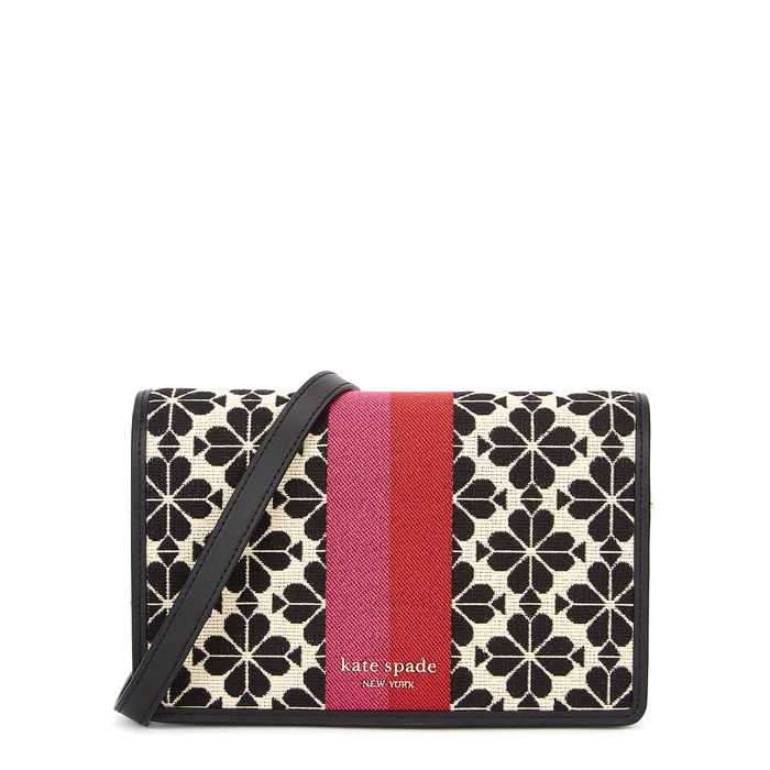 Kate Spade New York Spade-jacquard Canvas Wallet-on-chain