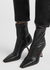 Merlin 85 black vegan leather ankle boots - PIFERI