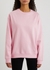 Pink logo cotton-blend sweatshirt - Helmut Lang