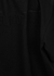 Black logo cropped cotton T-shirt - Helmut Lang