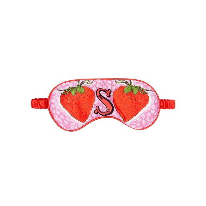 Jessica Russell Flint S Is For Strawberries Silk Eye Mask
