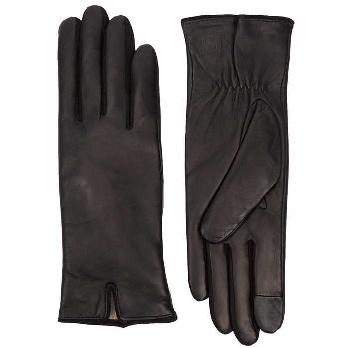 Handsome Stockholm Essentials Black Leather Gloves