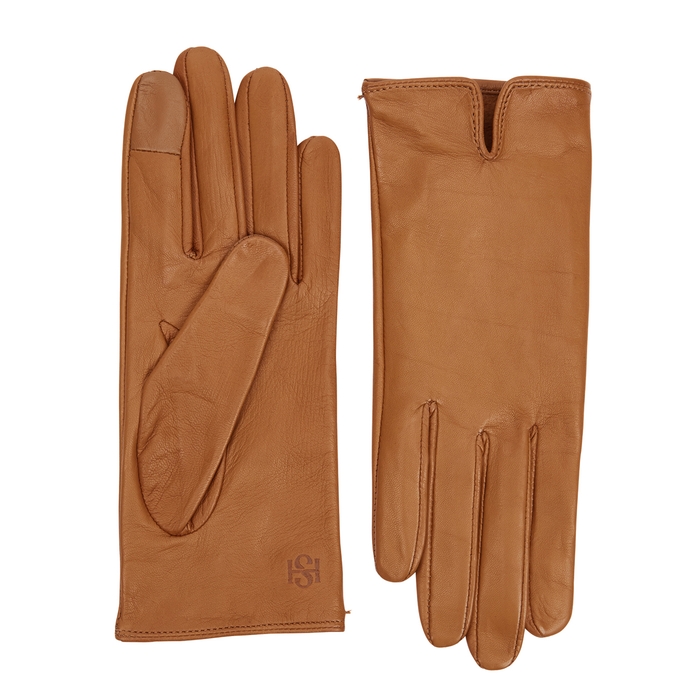 Handsome Stockholm Essentials Cognac Leather Gloves