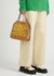Falabella mini brown logo-embroidered tote - Stella McCartney