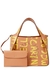 Brown logo faux leather top handle bag - Stella McCartney