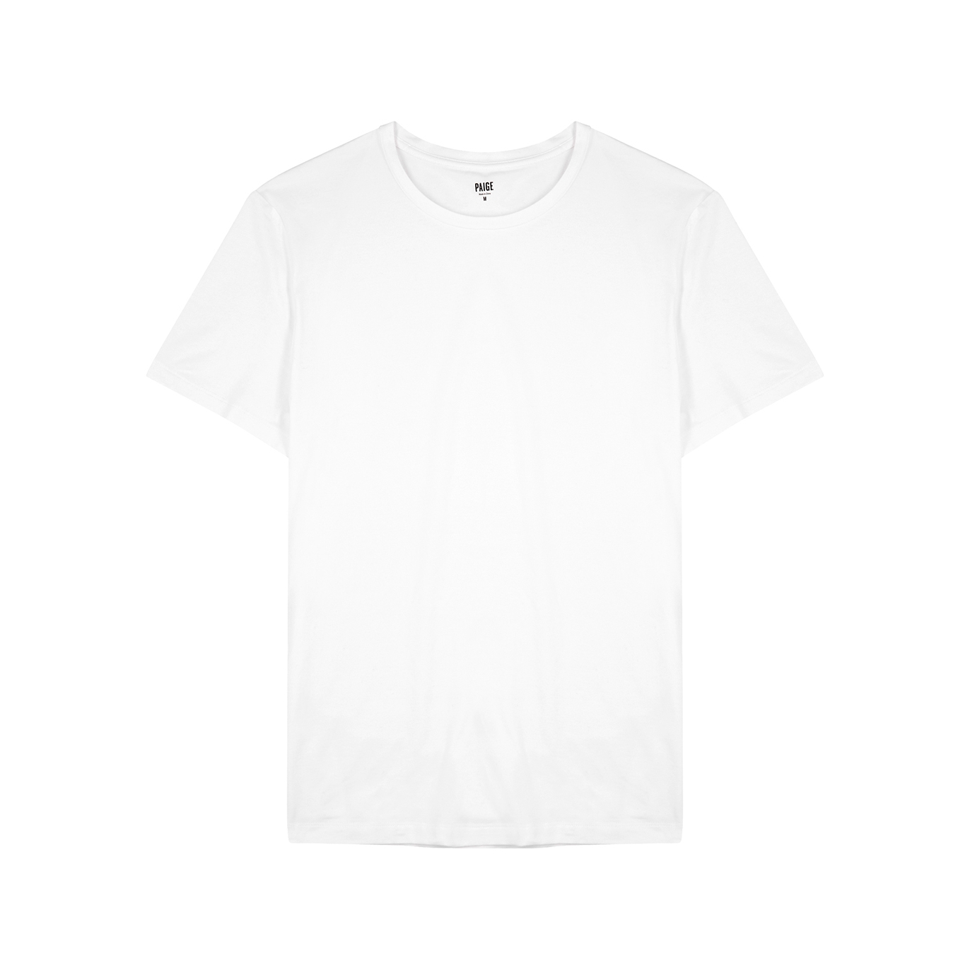 Paige Mens Cash Crew Neck T-shirt In Fresh White