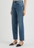 Blue straight-leg jeans - Totême