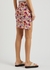 Floral-print ruched stretch-jersey mini skirt - Paco Rabanne
