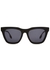Black square-frame oversized sunglasses - Victoria Beckham
