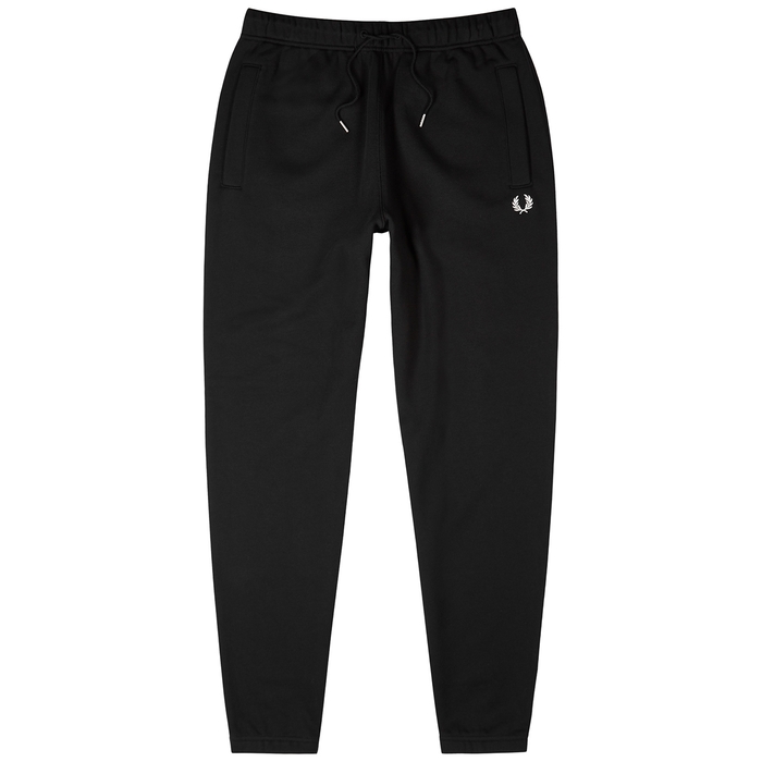 Fred Perry Black Cotton-blend Sweatpants