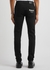 Black logo-embroidered skinny jeans - Alexander McQueen