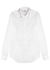 White whipstitched cotton shirt - Alexander McQueen