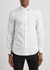 White whipstitched cotton shirt - Alexander McQueen